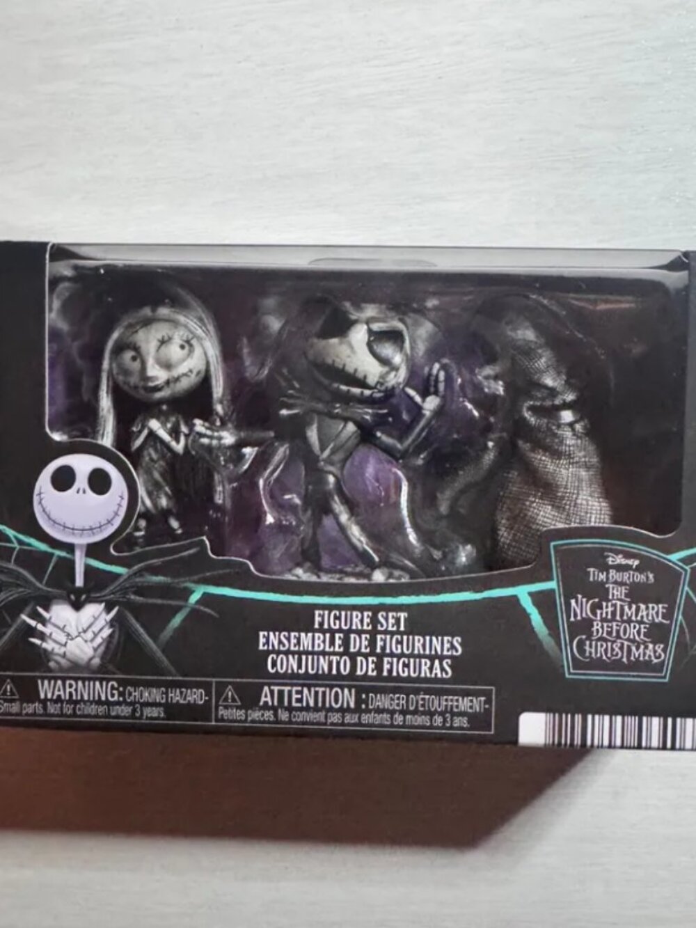 Disney Nightmare Before Christmas Jack Sally Oogie Boogie Mini Figures 3 Set NIB